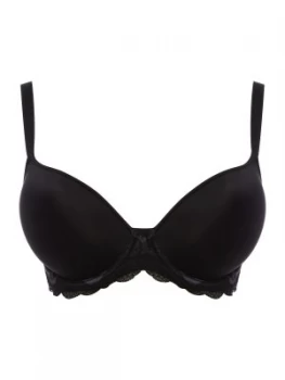 Image of Wacoal Lace affair contour bra Black