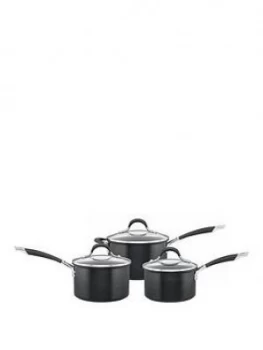 image of Circulon Momentum Hard-Anodised 3 Piece Pan Set