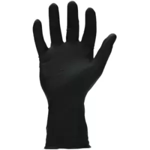 Image of Disposable Gloves, Black Nitrile (Box-50) (S)
