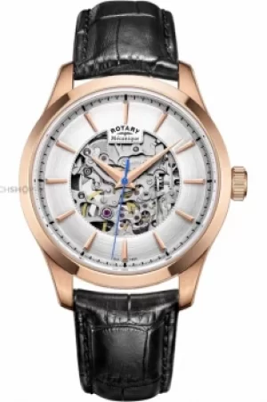 Image of Mens Rotary Mecanique Skeleton Automatic Watch GS05036/06