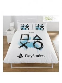 image of Sony Playstation Sony PlayStation Double Duvet Cover Set, White