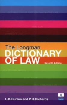 Image of The Longman Dictionary of Law by Leslie B. Curzon Book
