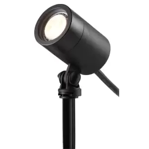 image of ELLUMIERE Black Outdoor Low Voltage LED Small Spotlight 2W