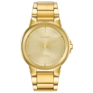 image of Citizen Axiom Mens Gold Plated Bracelet Watch