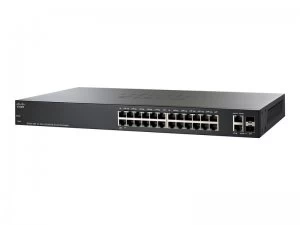 Image of Cisco 220 Series SF220-24P - Switch - 24 Ports - Managed - Rack-mounta