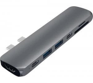 image of SATECHI Aluminum Pro 4-port USB Type-C Hub - Space Grey