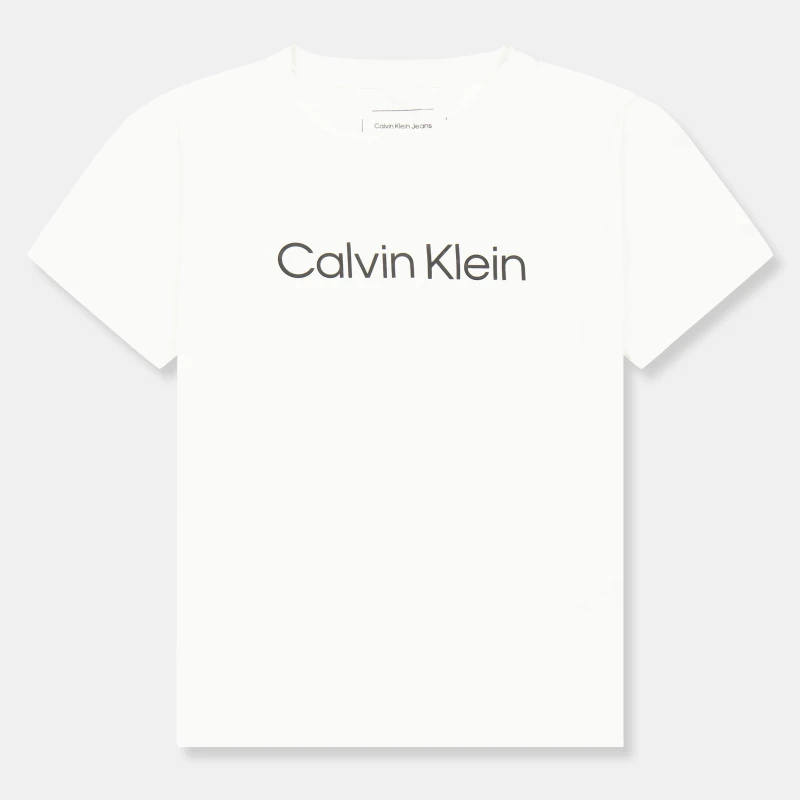 Image of Calvin Klein Jeans Kids Logo T-Shirt White YAF male 6Y