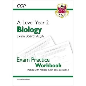 Image of New A-Level Biology: AQA Year 2 Exam Practice Workbook - includes Answers Paperback / softback 2018