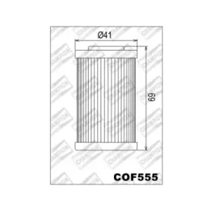 image of OIL FILTER COF555 - HF655 - COF555 - Champion