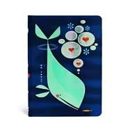 Image of whale and friend journal lined midi
