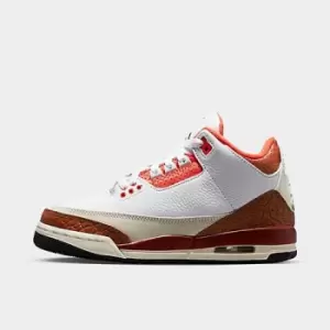 Image of Jordan Air Jordan 3 Retro Se (Gs), White/Black-Mars Stone-Team Orange, size: 5+, Unisex, Trainers, DV7028-108