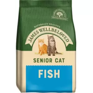 Image of James Wellbeloved Senior 7+ Cat Fish Cat Food 4kg