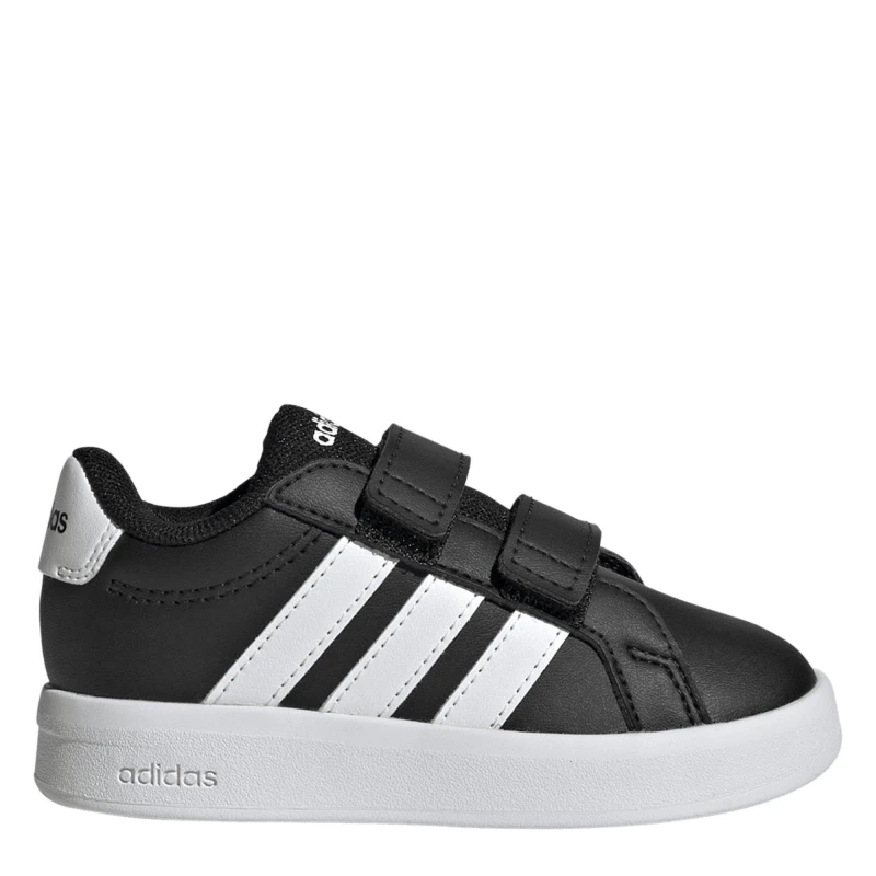 Image of adidas Grand Court Shoes Infants Black/White male C5 (21)
