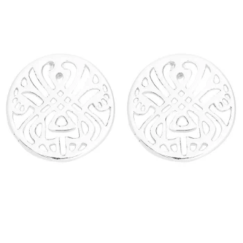 Image of Biba BIBA Logo Stud Earrings - Silver