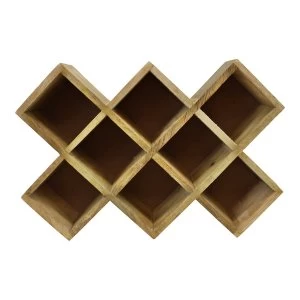 Image of Freestanding Wooden Spice Rack, holds 8 bottles