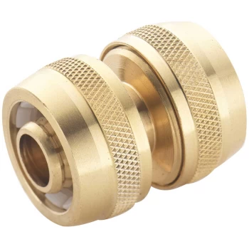 image of Spear and Jackson Brass Hose Repair Connector 1/2" / 12.5mm Pack of 1