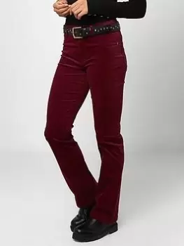 Image of Joe Browns Must Have Moleskin Trousers - Berry, Red, Size 12, Women