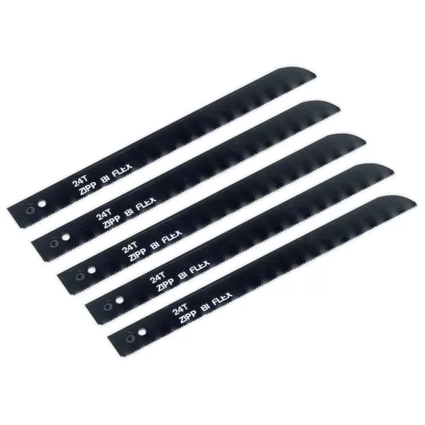 Image of Sealey SA346/B24 Air Saw Blade 24tpi Pack of 5