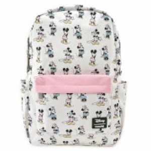 image of Loungefly Disney Pastel Minnie Mickey Aop Nylon Backpack