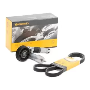 Image of CONTITECH V-ribbed belt set 5PK1432K1 Serpentine belt kit,Auxiliary belt kit VW,AUDI,SKODA,Golf IV Schragheck (1J1),PASSAT Variant (3B6)