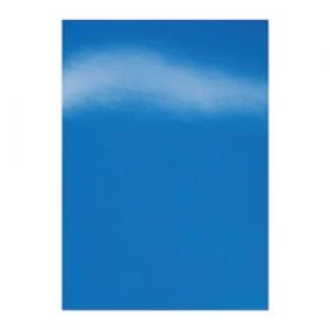 Image of GBC HiGloss Binding Covers A4 Cardboard 250 gsm Blue Pack of 100