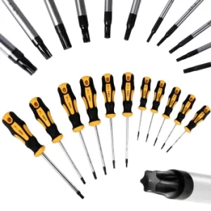 image of 11 pcs torx screwdriver set inside chrome vanadium steel