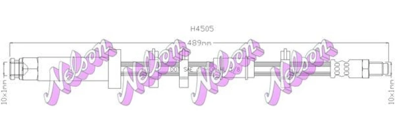 Image of Brake hose KAWE H4505