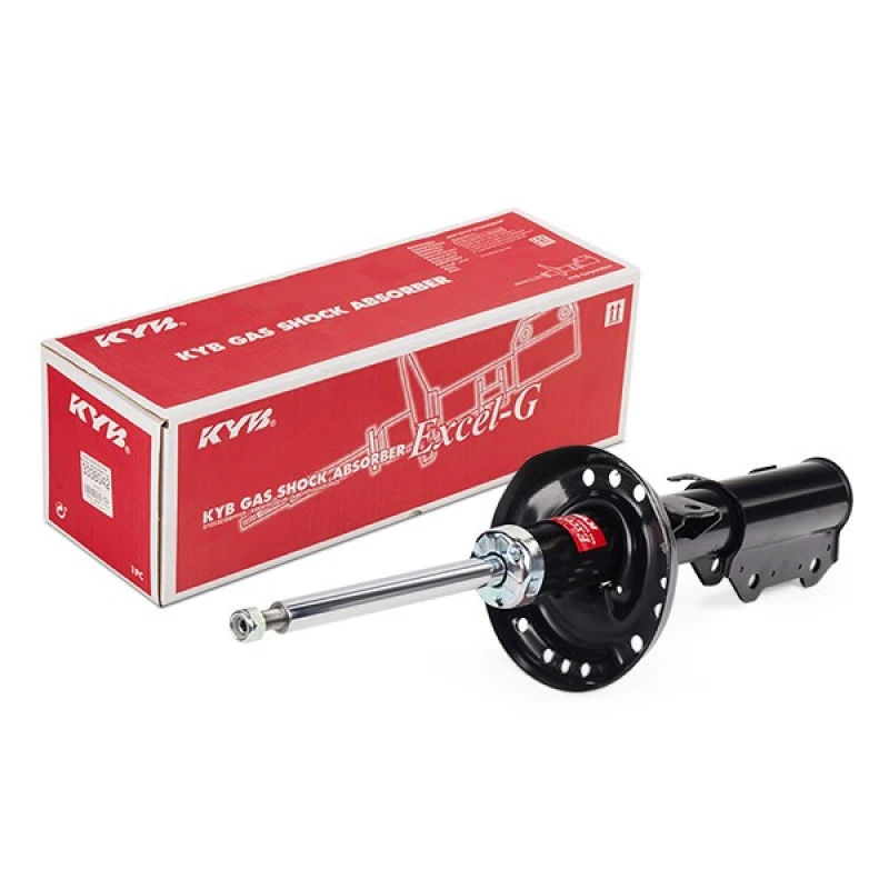 Image of KYB 339419 Shock absorber Front Axle Left, Gas Pressure, Twin-Tube, Suspension Strut, Top pin Shock Absorber (854)