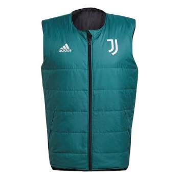 Image of adidas Juventus Condivo 22 Padded Vest Mens - Tech Green / Black