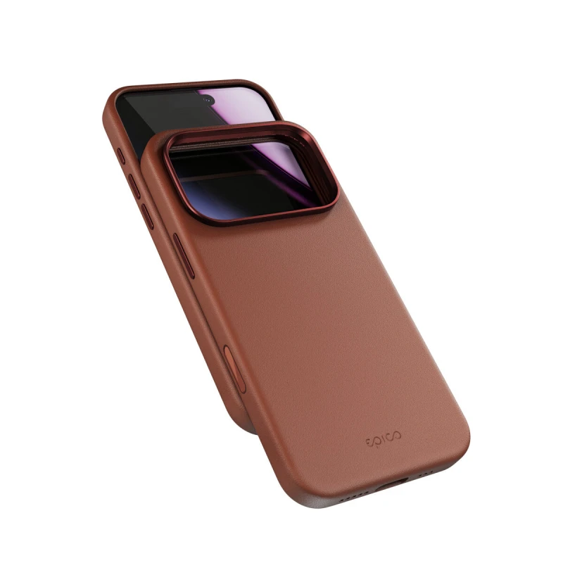 Image of Epico Epico Mag+ Leather Case iPhone 17 Pro Max - brown 94210131700001