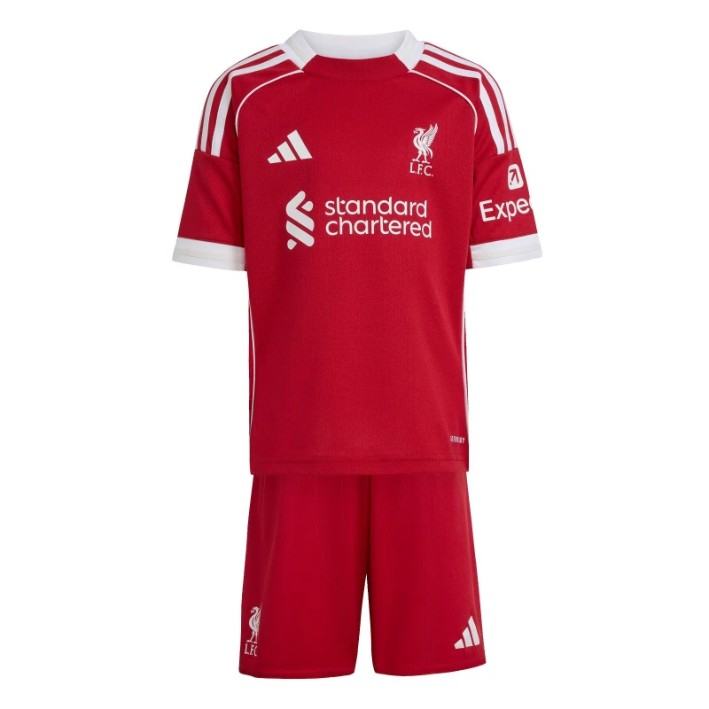 Image of Adidas Liverpool FC Kids Home Kit 2025/26 Rouge Unisex 2/3 ans JV6442