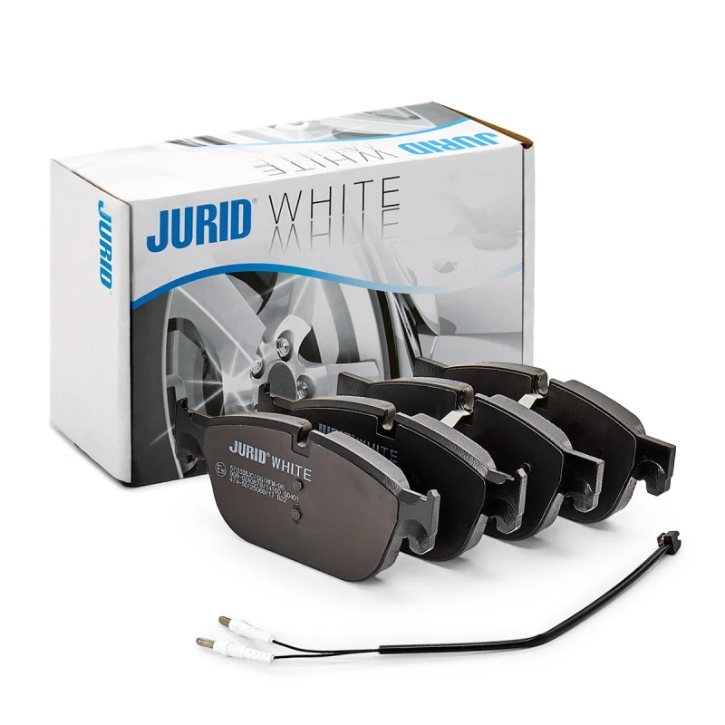 Image of JURID 573338JC Brake pad set incl. wear warning contact, PREMIER Ceramic Brake Pad Set,disc brake (402)