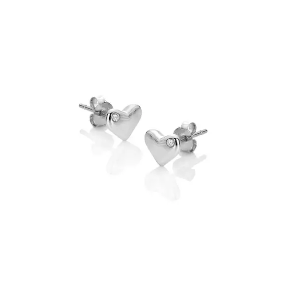 image of Hot Diamonds Sterling Silver Desire Stud Earrings DE779