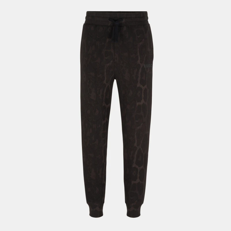 Image of Hugo Mens Danther Closed Hem Jersey Joggers Black male XS