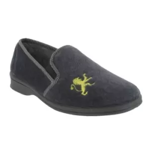 Image of Mirak Warminster/Frank Slip-On Slipper / Mens Slippers / Classic Slippers (7 UK) (Grey)