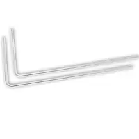 EK Water Blocks EK-Loop Metal Tube 14mm 0.8m Pre-Bent 90° - Nickel (2pcs)