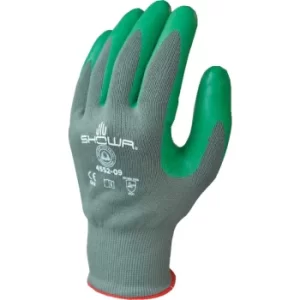 Image of Nitrile Coated Grip Gloves, Green, Size 8