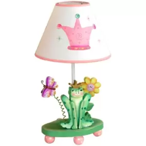 Toy Furniture Princess & Frog Table Lamp - Pink - 23 x 23 x 43 x cm