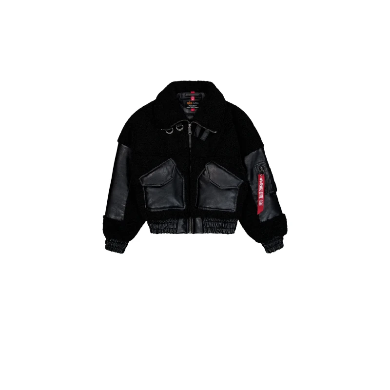 Image of alpha industries Womens coat Alpha Industries Teddy PU Noir Female XS