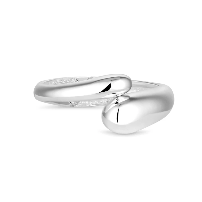 Image of Mood Silver Polished Orb Hinge Cuff Bracelet Jewellery Sets One Size Silver 42515211000
