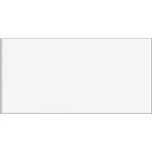 Image of Wickes Cosmopolitan White Ceramic Tile 200 x 100mm