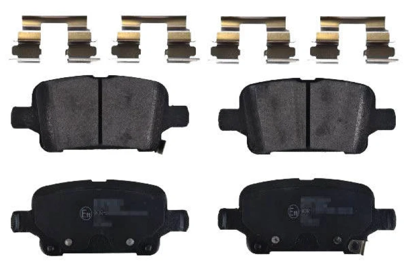 Image of SWAG 33 10 2611 Brake pad set Rear Axle, with acoustic wear warning, with fastening material Brake Pad Set,disc brake (402)