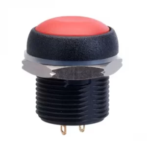 Image of Apem IRR3S462 16mm Red 48VDC Round Pushbutton Switch