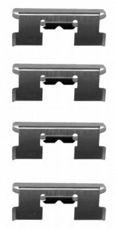 Image of HELLA Brake pad fitting kit HELLA 8DZ 355 204-861