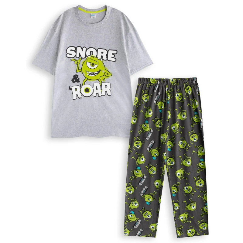 Image of Disney Men Short Sleeve Long Leg Pyjama Set Size: Small Multi S Male 5063203281572