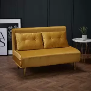 image of LPD Madison Sofa Bed In Mustard