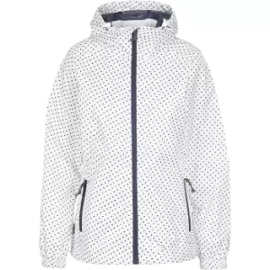 Image of Trespass Womens/Ladies Indulge Dotted Waterproof Jacket (M) (White)