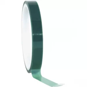 Image of Toolcraft 291B09L66C Green Polyester Silicone Tape 9mm x 66m