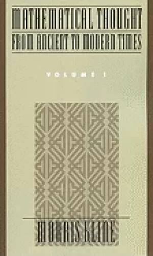 Image of mathematical thought from ancient to modern times volume 1 only