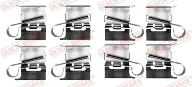 Image of QUICK BRAKE Brake pad fitting kit QUICK BRAKE 109-0097